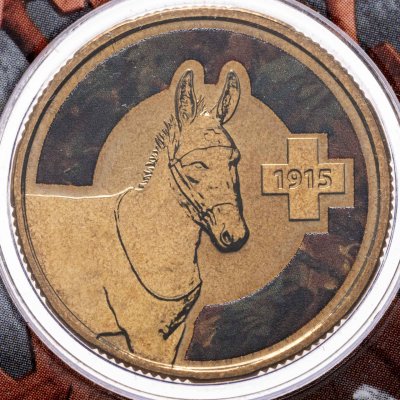 купить Австралия 1 доллар 2015 "Герои большие и маленькие - осел-санитар"