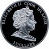 Купить Острова Кука 5 долларов 2009 Proof "8 марта" в футляре с сертификатом