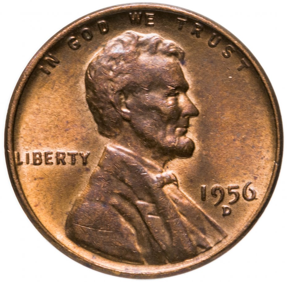 купить США 1 цент 1956 D