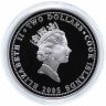 Купить Острова Кука 2 доллара 2005 "Птицы Новой Зеландии - Медосос-колокольчик"
