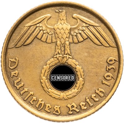 купить Германия (Третий Рейх) 5 рейхспфеннигов 1939 "А"