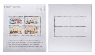 купить Великобритания марки квартблок "Острова Питкэрн Лондон" 1980