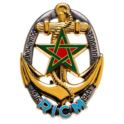 купить Франция знак "RICM. Полк морской пехоты и танков. Якорь. Корабль. 1916-1944"