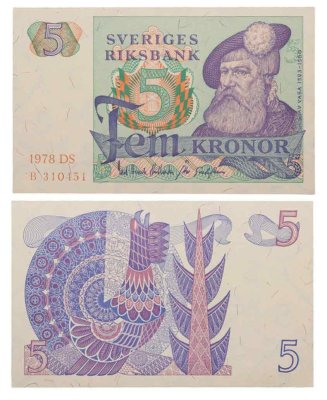 купить Швеция 5 крон 1978 года (Pick 51d)