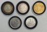 Купить Капсулы для монет 15, 18, 22, 25, 27 и 30 мм универсальные 100 штук в пластиковом боксе