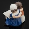 Купить "Читающие дети", модель №1567, скульптор Ингеборг Плокросс Ирмингер (Ingeborg Plockross Irminger), фарфор, роспись, Bing & Grondahl, Дания, 1970-1982 гг.
