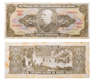 купить Бразилия 5 крузейро 1962-1964