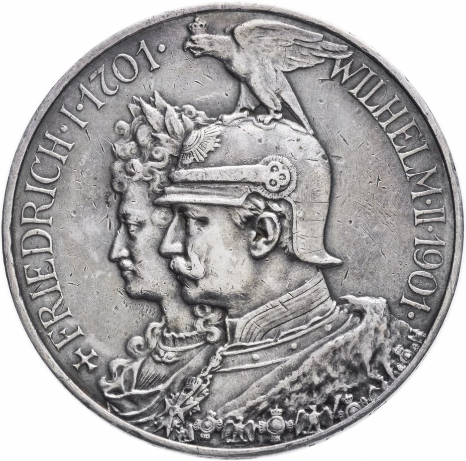 купить Пруссия 5 марок 1901 "200-летие Пруссии: от Фридриха I до Вильгельма II"