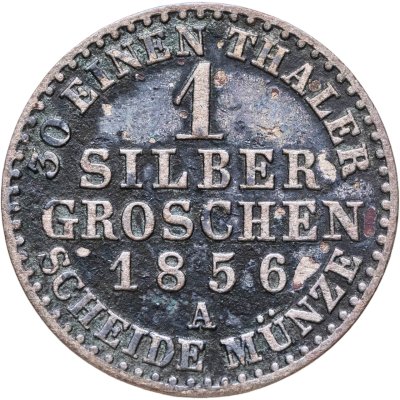 купить Пруссия 1 серебряный грош 1856 А