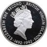 Купить Британские Виргинские острова 25 долларов (dollar) 1992 "500 лет Открытию Нового Света. Колумб получает провизию для своих кораблей"