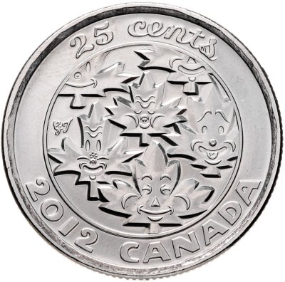 купить Канада 25 центов (cents) 2012 "О, Канада!"