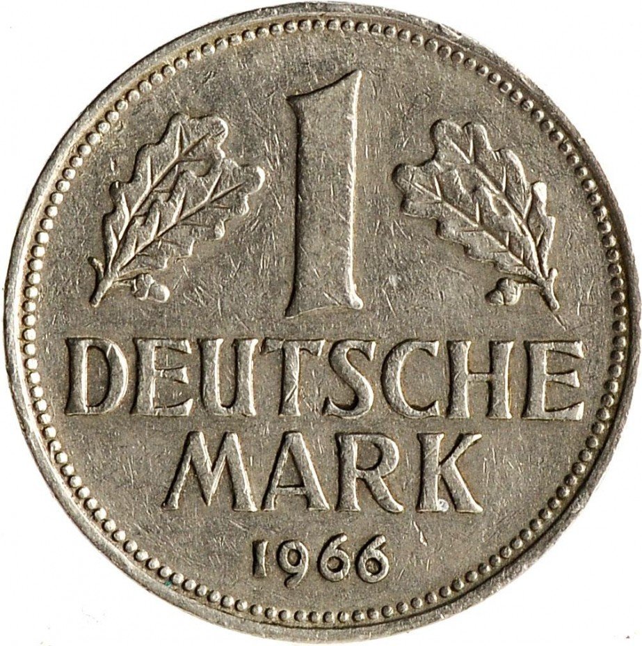 купить Западная Германия (ФРГ) 1 марка 1966 D