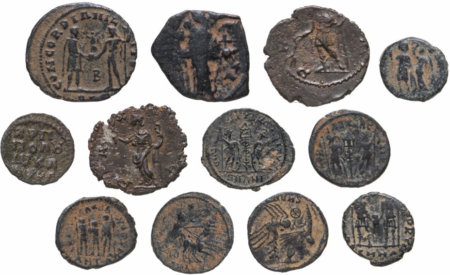 купить Римская империя набор из 11 монет III-V веков н.э.