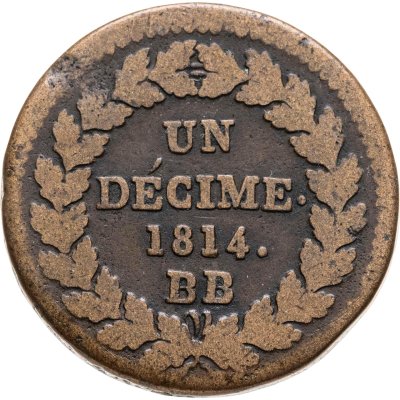 купить Франция 1 десим 1814