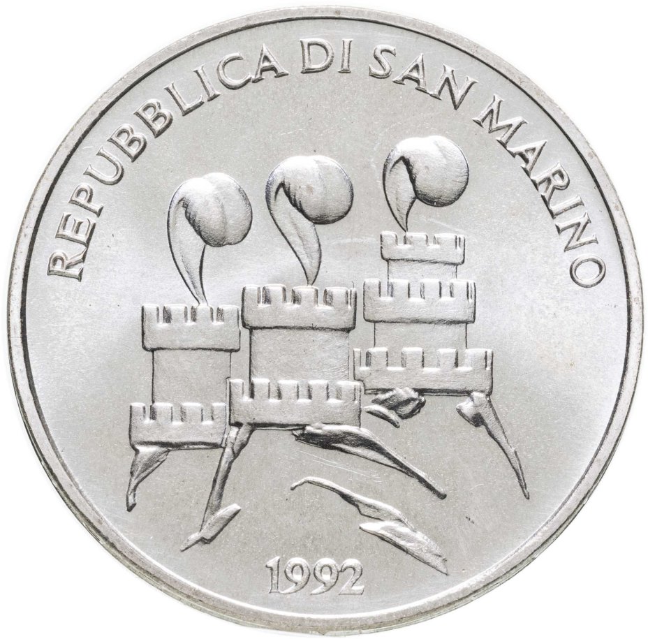 Монета Сан-Марино 1000 лир (lire) 1992 "XXV летние Олимпийские Игры ...