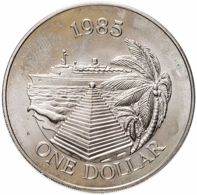 купить Бермуды 1 доллар (dollar) 1985 "Круизный туризм"