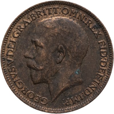 купить Великобритания 1 фартинг (farthing) 1919
