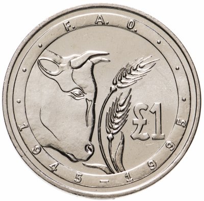 купить Кипр 1 фунт 1995 "50 лет ФАО"