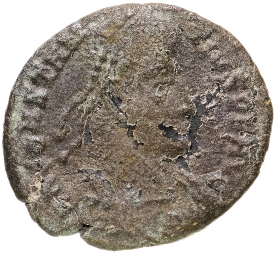 купить Римская Империя, Констанций II, 324–361 гг, фоллис (реверс: воин поражает копьем всадника)