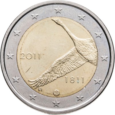 купить Финляндия 2 euro (евро) 2011 200 лет Банку Финляндии