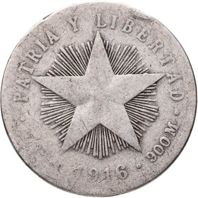 купить Куба 20 сентаво (centavos) 1916