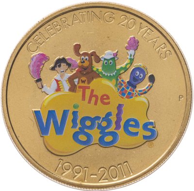 купить Австралия 1 доллар 2011 "20-летие музыкальной группы The Wiggles"