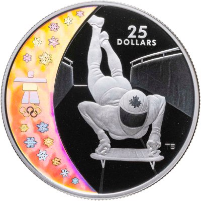 купить Канада 25 долларов 2009 «XXI зимние Олимпийские Игры, Ванкувер 2010 - Скелетон»