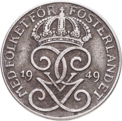 купить Швеция 1 эре (ore) 1949