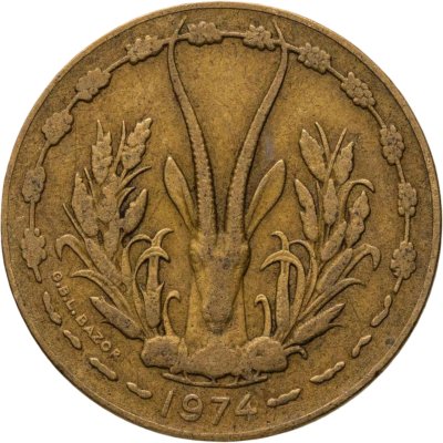 купить Западная Африка (BCEAO) 10 франков (francs) 1974