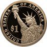 Купить США 1 доллар (dollar) 2008 S Proof "Мартин Ван Бюрен (8-й президент США)" знак монетного двора "S" - Сан-Франциско