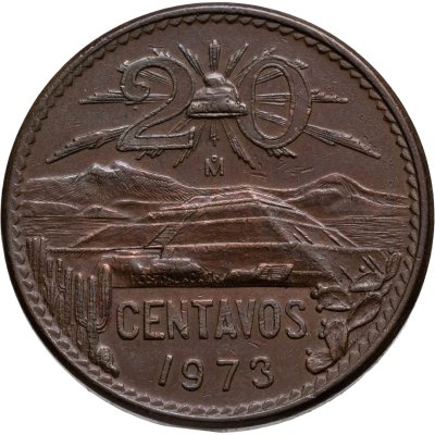 купить Мексика 20 сентаво (centavos) 1973