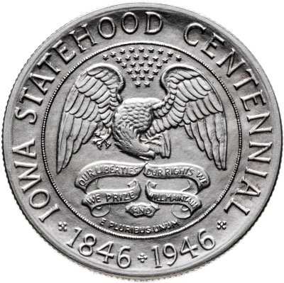 купить США 50 центов (1/2 доллара, half dollar) 1946 "100 лет штату Айова"
