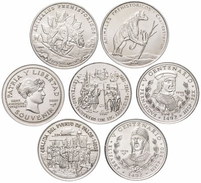 купить Куба набор из 7 монет 1 песо 1987-1994