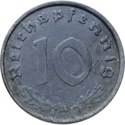 купить Германия, Третий рейх 10 рейхспфеннигов 1941 "А"