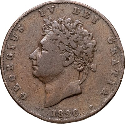 купить Великобритания 1/2 пенни (penny) 1826
