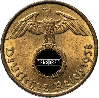 купить Германия, Третий рейх 5 рейхспфеннигов (reichspfennig) 1938, знак монетного двора "А" - Берлин