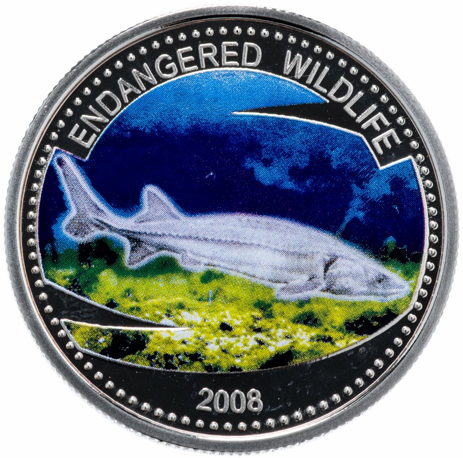 купить Палау 1 доллар (dollar) 2008 "Подводный мир - Вымирающие виды"