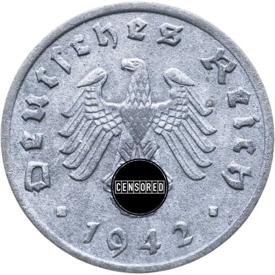 купить Германия, Третий Рейх 1 рейхспфенниг 1942 "А"