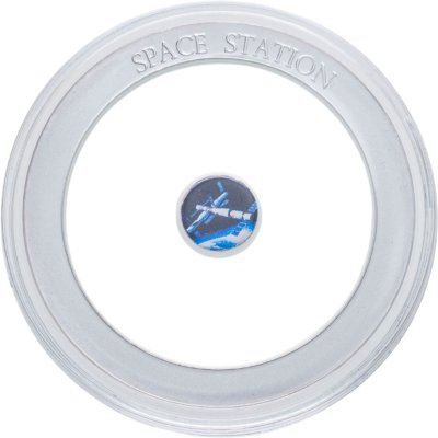 купить Фиджи 2 доллара 2021 "Китайская космическая станция Тяньгун", в футляре с сертификатом