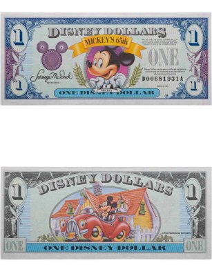 купить США 1 Дисней доллар 1993 год Серия DA (65-лет Микки Маусу)