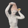 Купить Статуэтка "Девушка с гребнем", фарфор, роспись, Aquincum Porcelain, Венгрия, 1960-1980 гг.