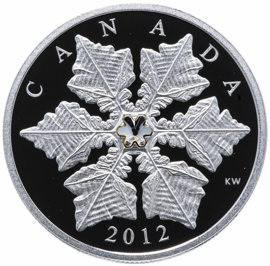 купить Канада 20 долларов 2012 "Снежинка", в коробке с сертификатом