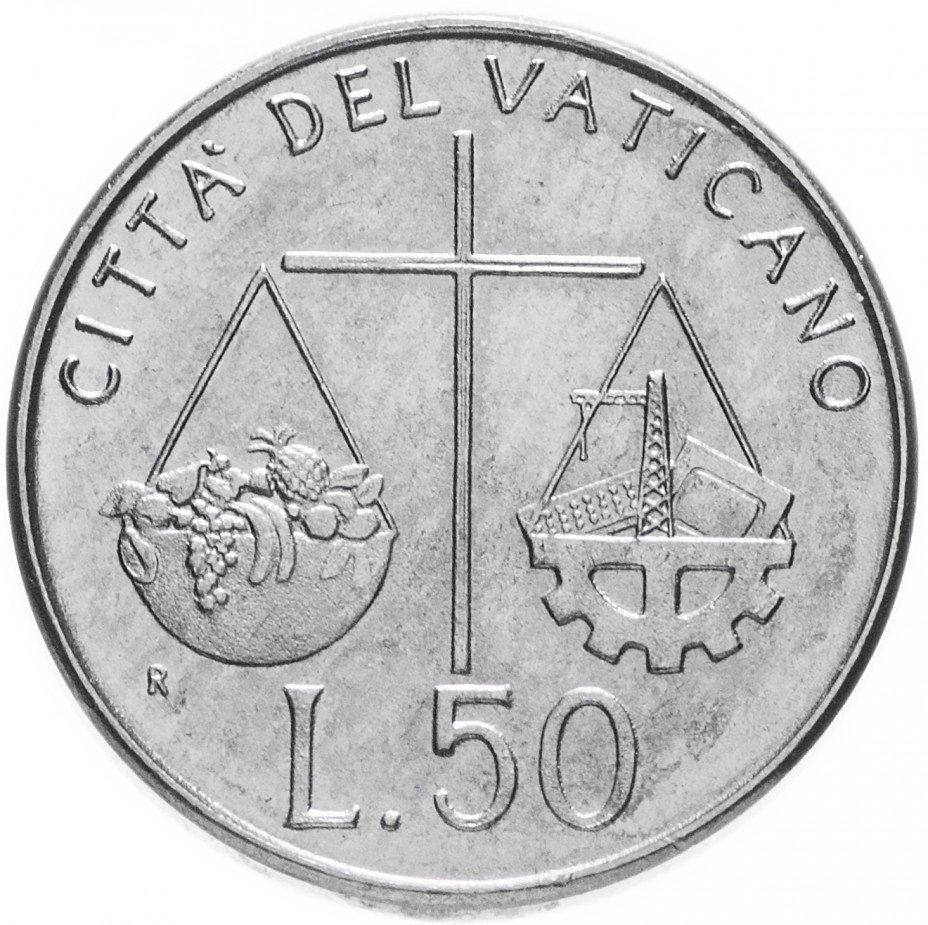 купить Ватикан 50 лир 1992
