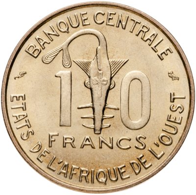 купить Западная Африка (BCEAO) 10 франков (francs) 1966