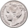 Купить Нидерланды 1\2 гульдена (gulden) 1908 Королева Вильгельмина