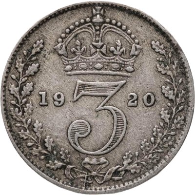 купить Великобритания 3 пенса (pence) 1920