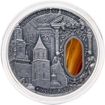 купить Остров Ниуэ 2 доллара 2013 "Искусство кристаллов - замок Вавель", в футляре с сертификатом