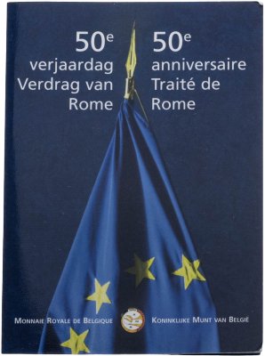 купить Бельгия 2 евро 2007 "Римский договор 50 лет" BU официальный блистер