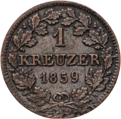 купить Германия, Бавария 1 крейцер 1859