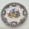 Купить Тарелка декоративная "Битва при Ваграме, 1809 г.", фаянс, деколь, золочение, Boch Freres Keramis, Бельгия, 1920-1930 гг.